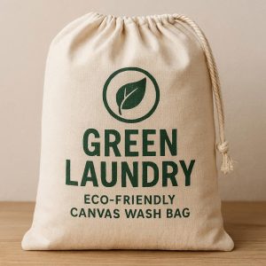Eco-Friendly Canvas Wash Bag - Sustainable Alternative for Green Laundry