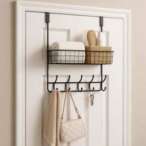 Space-Saving Over-Door Hooks - Multi-Purpose Storage for Small Spaces